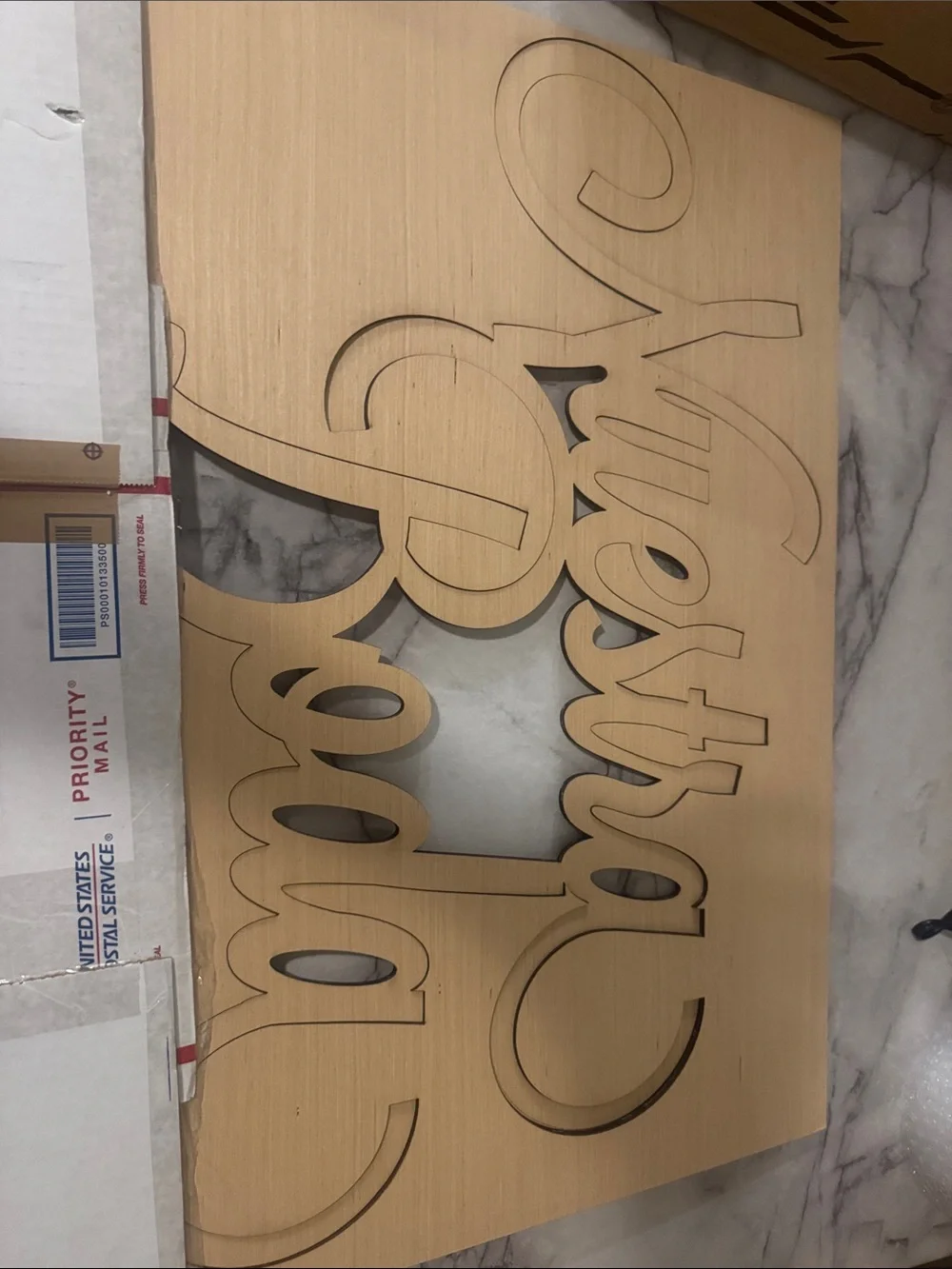 Nuestra Boda Spanish Wedding Sign – Wooden Wedding Decor and